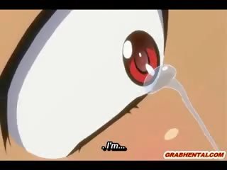 Hentai elf blir putz melk fylling henne hals av ghetto monsters