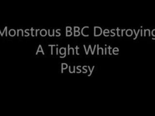 Mostruoso bbc distruttivo un stretta bianco fica