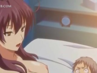I pafajshëm anime e dashura fucks i madh organ seksual i mashkullit në mes cica dhe kuçkë buzët