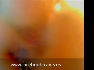 Menakjubkan amatur facebook femme fatale dubur pada webcam