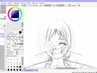 Hentai speed drawing - delen 2 - inking