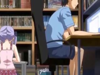 Sjenert anime dukke i apron jumping craving johnson i seng