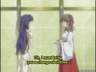 Pleasant hentaý anime daughter spanked in a bath