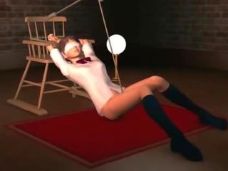 Аниме възрастен видео роб в въжета submitted към сексуален подигравателен