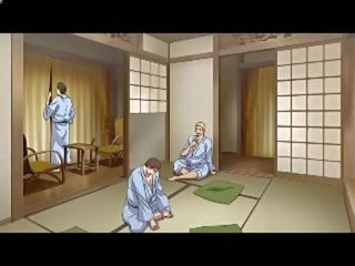 Ganbang で 浴 ととも​​に 掩撃 女性 (hentai)-- 汚い ビデオ カム 