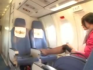 Attractive air hostess gets fresh ak döl aboard