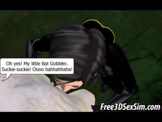 Елит 3d batgirl получаване на прецака трудно от на joker
