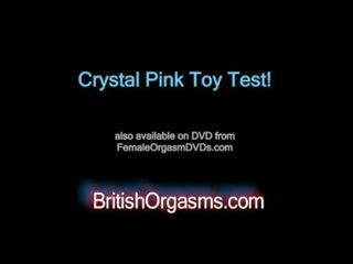 Kristall roosa masturbatsioon mänguasi test