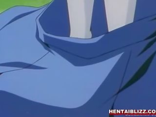 Acorrentada hentai fica tentáculos fodida cona