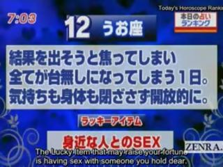 Subtitled japan news tv video horoscope sürpriz agzyňa almak