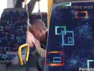 Adult movie and exhibitionist Couple on Public Bus
