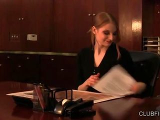 Ela young female and dylan ryan foot fetiş in the workplace