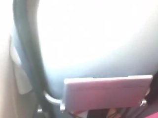 Offentlig airplane blowjob