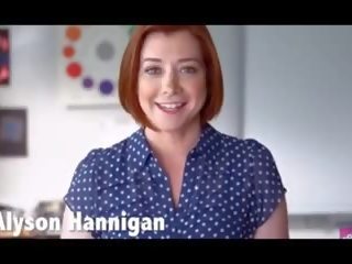 Alyson Hannigan Jerk off Challenge, Free sex film 10