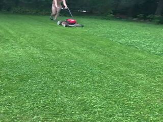 Mowing Grass Naked: Free Naked Women in Public HD dirty clip show