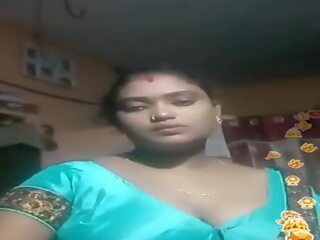 Tamil indisch bbw blauw silky blouse wonen, volwassen film 02