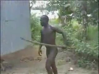 Príťažlivé nemravné surový ťažký africké džungľa jebanie!