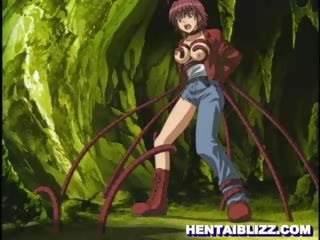 Manga vajzë i kapuri dhe seksual sulm nga tentacles