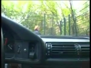 Huge Titted German harlot - Part1 - Tits & Pussy in Car