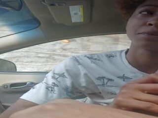 Public Blowjob in Car from Black Amateur Step Mom: X rated movie 4e