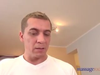 Massage Rooms Creampied Blonde Fucks Nerd Masseur: x rated video 90