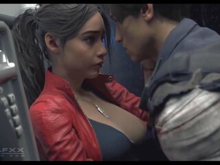 Claire Redfield and Leon in a Phone Booth: Free HD porn 76