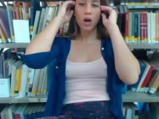 Israeli tenn pjäser i den bibliotek, fria xxx video- f0
