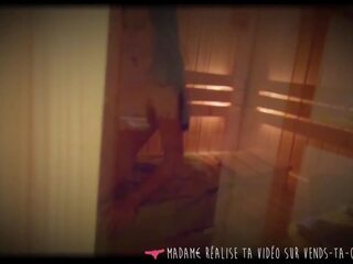 Vends-ta-culotte - francuskie młody kobieta bani w the sauna: x oceniono klips 36