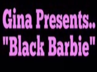 Crossdresser pingle gina - svart barbie