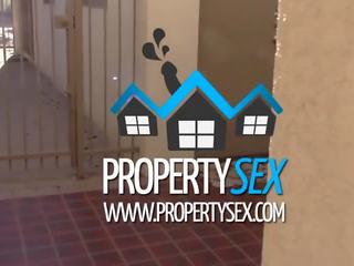 Propertysex plăcut realtor blackmailed în sex film renting birou spațiu