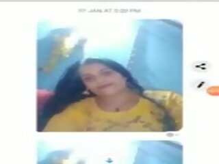 Facebookhot Aunty Hema movs Her Nude Body in Facebook Call
